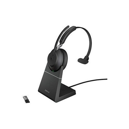 Jabra Evolve2 65 MS Mono Wireless Headset - Premium Sound & Comfort, Modern Black Design - Perfect for Professionals